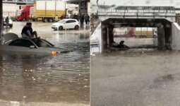 Antalya ve ilçelerinde sağanak etkili oldu