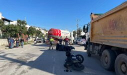 Bodrum’da iki motosikletin çarpıştığı kaza kamerada: 1 ölü, 1 yaralı