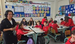 Erasmus+ Programı’na katılan yabancı öğretmenler Mudanya’da ilkokulu ziyaret etti