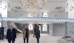 Havza Kaymakamı Ayvat cami inşaatını inceledi