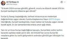 İçişleri Bakanı Yerlikaya: 578 bin Suriyeli ülkesine geri döndü